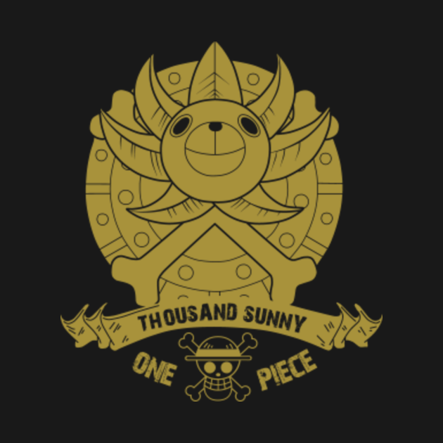 thousand sunny logo one piece anime anime t shirt teepublic