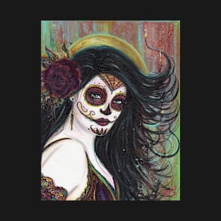 Zatina day of the dead by Renee lavoie T-Shirt