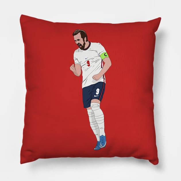 Harry Kane Goal Celebration Pillow by Hevding