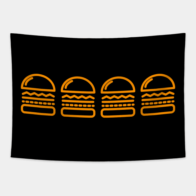 Burgers Tapestry by Oolong