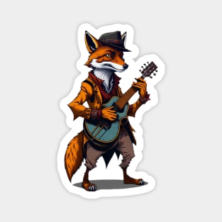 Mandolin Fox Magnet