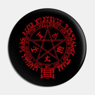 Hellsing red symbol Pin