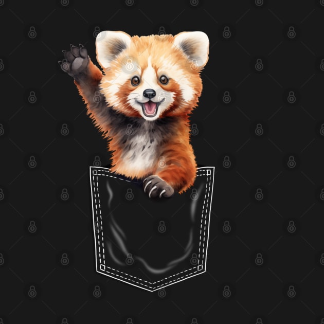 Pocket animals red panda by Violet77 Studio
