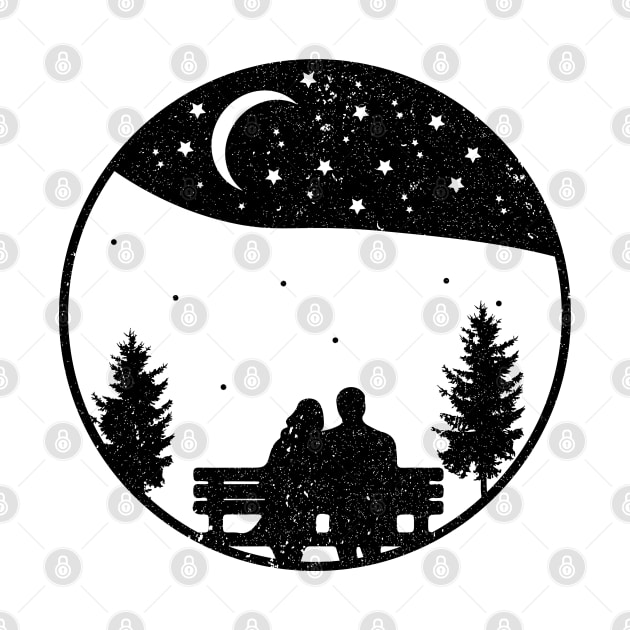 Romantic Stargazing by Mathew Graphic