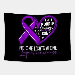 I wear purple for my cousin lupus awareness Tapestry