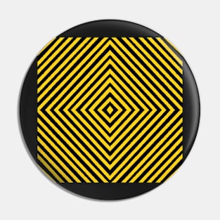 HIGHLY Visible Yellow and Black Line Kaleidoscope pattern (Seamless) 13 Pin