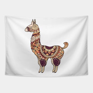 Cute doodle lama Tapestry