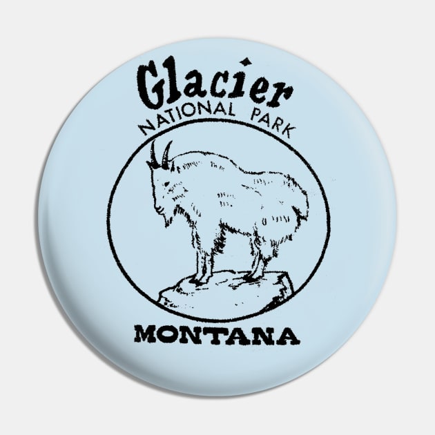 Vintage Glacier National Park Pin by visibleotters