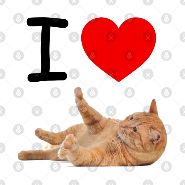 I HEART ORANGE TABBY by EmoteYourself