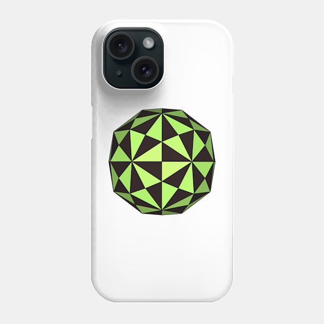 Gmtrx Seni Lawal Disdyakis triacontahedron Phone Case by Seni Lawal