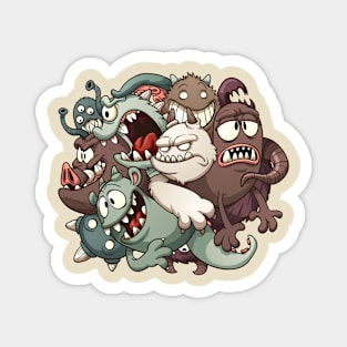 a collection of monsters Magnet