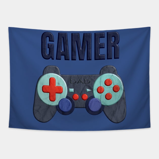 Gamer Dad Vintage Tapestry by Tpixx