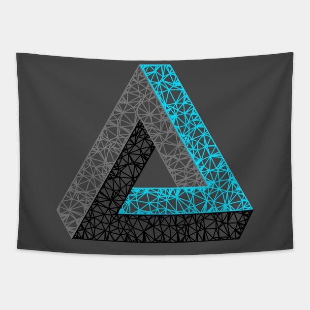 Penrose Triangle Tapestry by TRIME