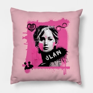 Jlaw is street wise Pillow