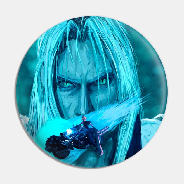 Cloud and Sephiroth Pin by Art Of Lunatik