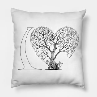 I love trees -Nature is my love-Happy trees Pillow