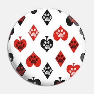 Poker playing gambling with paws Pin