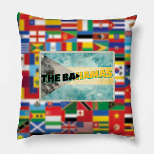 The Bahamas vintage style retro souvenir Pillow