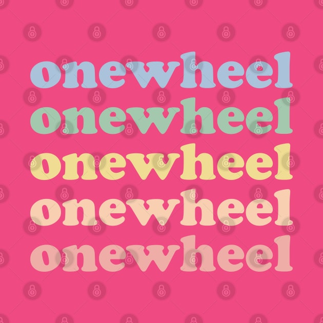 Fun One Wheel Retro Onewheel by Funky Prints Merch