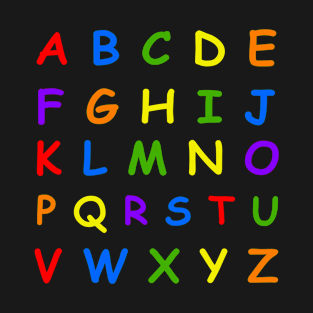 Capital Alphabets Gift T-Shirt