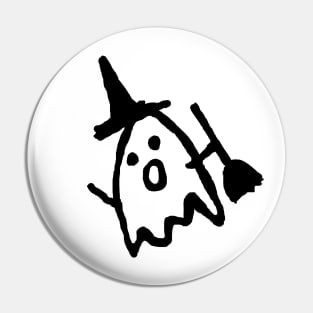 Witchy Ghost Pin