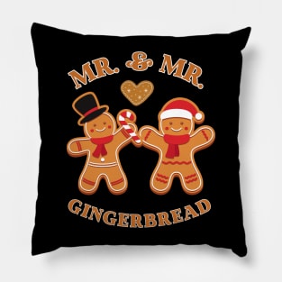 Mr & Mr Gingerbread Christmas Gift Pillow