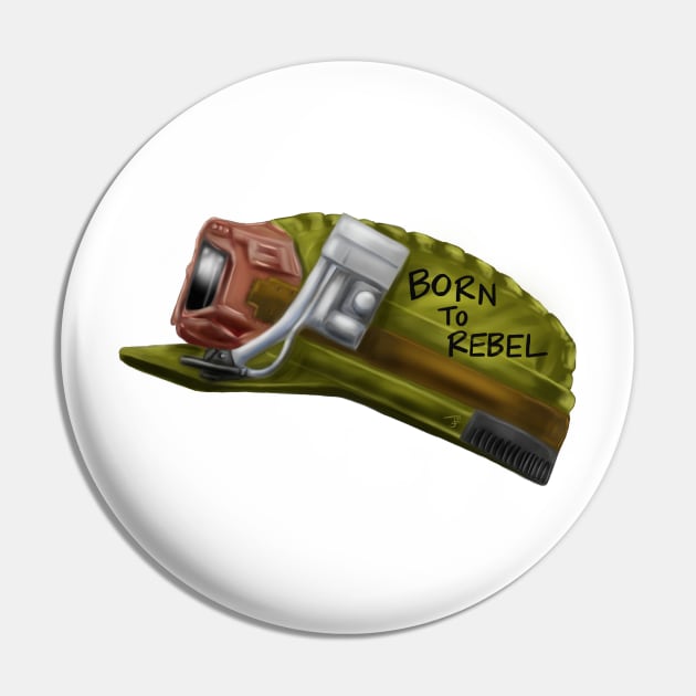 Born to Rebel Pin by jasonyerface