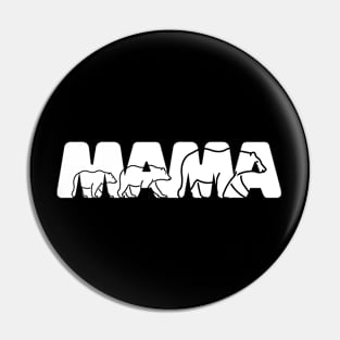 Mama Bear T-shirt White Pin