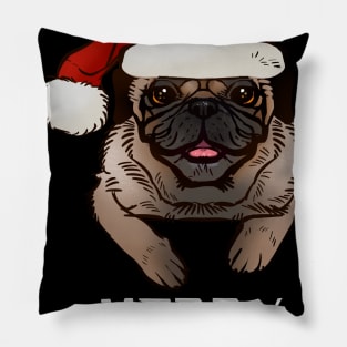 Merry Pugmas Pillow