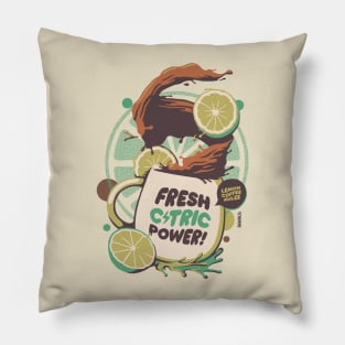Lemon Coffee Splash Caffeine Lover Pillow