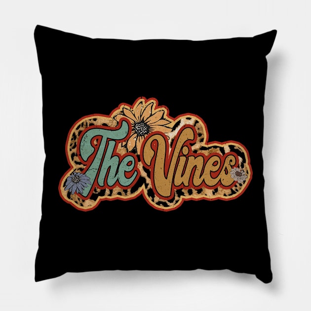 Personalized Flowers The Vines Proud Name Vintage Beautiful Pillow by BilodeauBlue