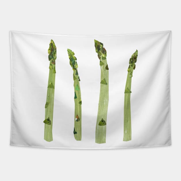 Asparagus seperate Tapestry by Babban Gaelg