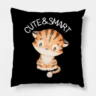 Cute and Smart Cookie Sweet kitty baby tiger cute baby outfit Pillow