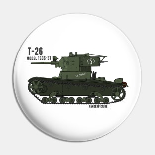 T-26 Model 1936-37 Pin