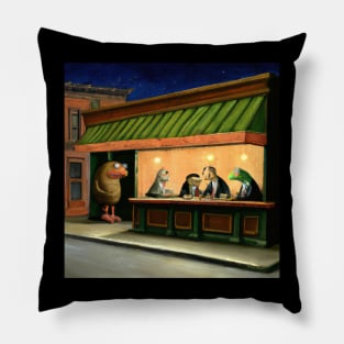 Nighthawks with Muppets Pillow