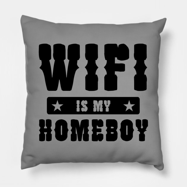 Wifi Is My Home Pillow by Shop Ovov