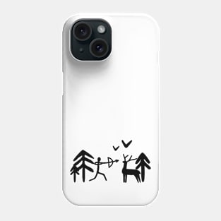 Cave Art - Neanderthal Art in Ice Age (Archaeology Paleontology Profession) Phone Case