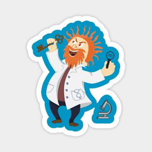 Crazy Scientist Magnet