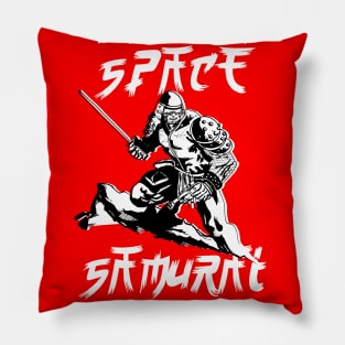 Space Samurai (Dark Mode) Pillow