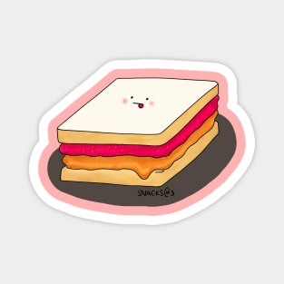 Peanut Butter and Jelly Sandwich Magnet