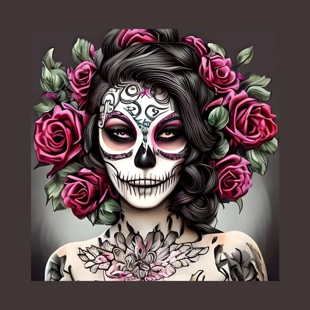 Sugar Skull Tattoo by animegirlnft