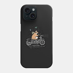 Fox on the motorcycle Phone Case