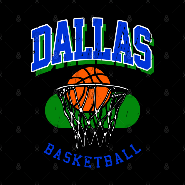 Vintage Dallas Basketball by funandgames