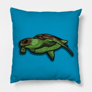 Green Sea Turtle Pillow