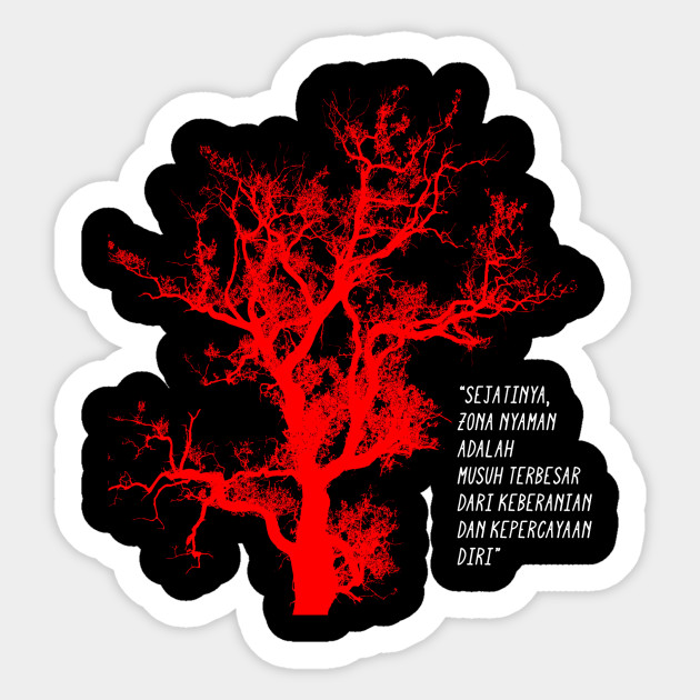 Zona Nyaman Zona Nyaman Sticker Teepublic