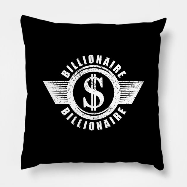 BILLIONAIRE CLUB Pillow by NASMASHOP