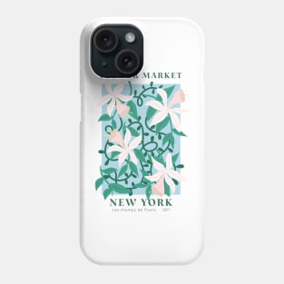 New York City Flower Market - White Lillies Phone Case