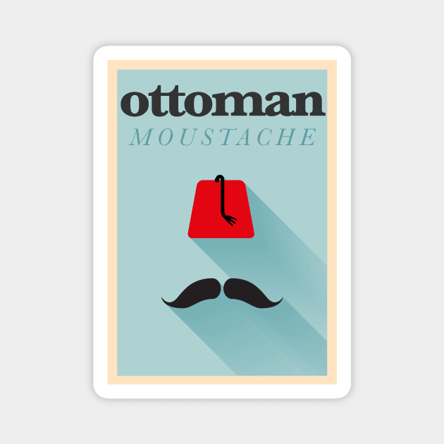 Ottoman moustache Magnet by kursatunsal