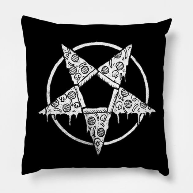 Pizza Pentagram Pillow by lee838316