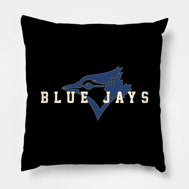 Toronto Blue Jays 4 by Buck Tee Originals Pillow by Buck Tee